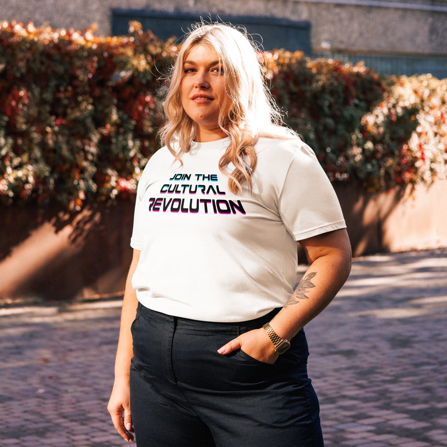 Camiseta unisex de algodón orgánico - Join the cultural revolution