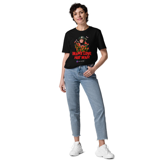 Camiseta unisex de algodón orgánico - Make love not war